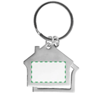 Sinkkiseoksesta valmistettu avaimenperä